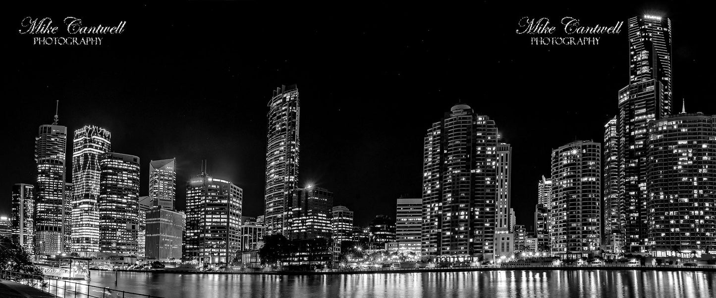 Cityscape | Summer Glow Monochrome | Canvas Mount