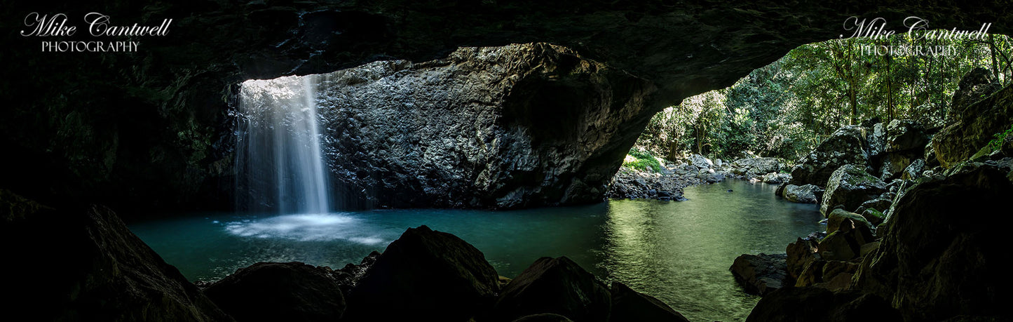 Natural Arch Winter Waterfall | Canvas Mount