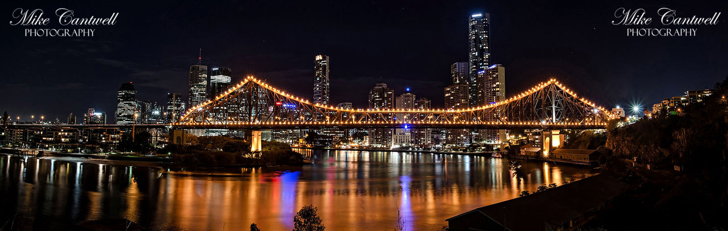 Story Bridge | Winter Gold Panorama | Ice Mount